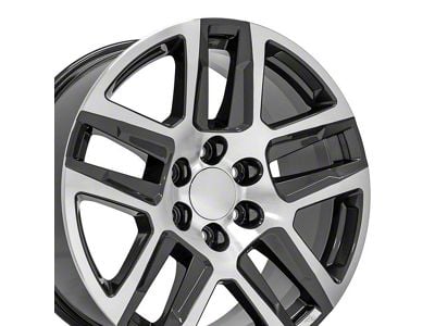 CV63 Gunmetal Machined 6-Lug Wheel; 20x9; 28mm Offset (07-14 Tahoe)