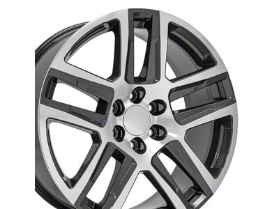 CV63 Gunmetal Machined 6-Lug Wheel; 22x9; 28mm Offset (07-14 Tahoe)