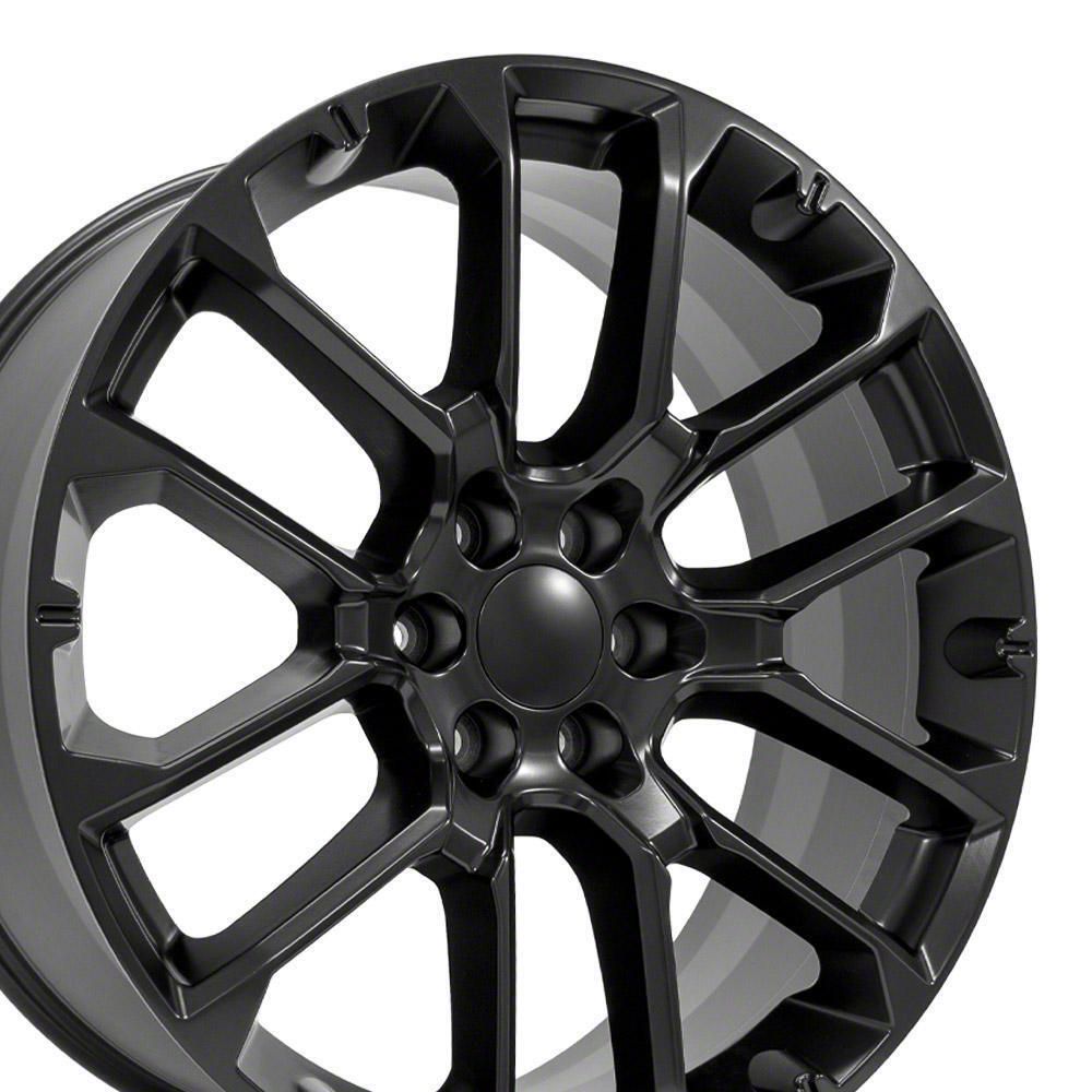 Tahoe CV67 Satin Black 6-Lug Wheel; 24x10; 28mm Offset (07-14 Tahoe ...