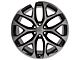 CV98B Black Machined 6-Lug Wheel; 24x10; 24mm Offset (07-14 Tahoe)