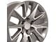 LTZ Style Silver Machined 6-Lug Wheel; 20x9; 28mm Offset (07-14 Tahoe)