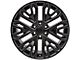 Next Gen Sierra Style Black Milled 6-Lug Wheel; 22x9; 28mm Offset (07-14 Tahoe)