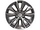 RST Style Gunmetal Machined 6-Lug Wheel; 20x9; 28mm Offset (07-14 Tahoe)