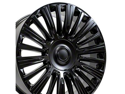 CA92 Satin Black 6-Lug Wheel; 24x10; 28mm Offset (07-14 Yukon)