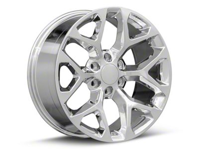 Chevy Snowflake Replica Chrome 6-Lug Wheel; 20x9; 27mm Offset (07-14 Yukon)