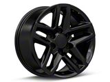 CV34 Gloss Black 6-Lug Wheel; 18x8.5; 26mm Offset (07-14 Yukon)