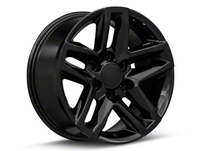 CV34 Gloss Black 6-Lug Wheel; 18x8.5; 26mm Offset (07-14 Yukon)