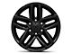 CV34 Gloss Black 6-Lug Wheel; 18x8.5; 26mm Offset (07-14 Yukon)