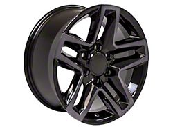 CV34 Gloss Black Machined Tinted 6-Lug Wheel; 18x8.5; 28mm Offset (07-14 Yukon)