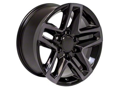 CV34 Gloss Black Machined Tinted 6-Lug Wheel; 18x8.5; 28mm Offset (07-14 Yukon)