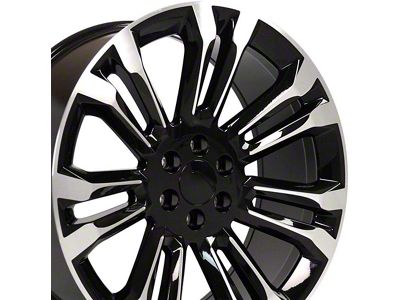 CV43 Machined 6-Lug Wheel; 24x10; 24mm Offset (07-14 Yukon)