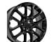 CV67 Satin Black 6-Lug Wheel; 22x9; 28mm Offset (07-14 Yukon)