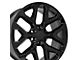 CV98B Black 6-Lug Wheel; 22x9; 24mm Offset (07-14 Yukon)