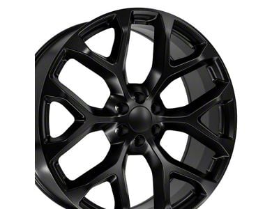 CV98B Satin Black 6-Lug Wheel; 26x10; 24mm Offset (07-14 Yukon)