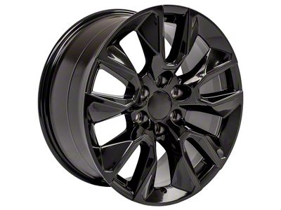 RST Style Black 6-Lug Wheel; 20x9; 28mm Offset (07-14 Yukon)