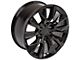 RST Style Black 6-Lug Wheel; 20x9; 28mm Offset (07-14 Yukon)