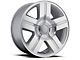 Texas Silverado Replica Silver Machined 6-Lug Wheel; 22x9; 31mm Offset (07-14 Yukon)