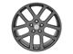 Viper Style Gunmetal Gray 5-Lug Wheel; 22x10; 25mm Offset (09-18 RAM 1500)