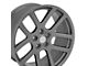 Viper Style Gunmetal Gray 5-Lug Wheel; 22x10; 25mm Offset (09-18 RAM 1500)