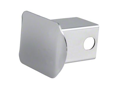 2-Inch Receiver Hitch Cover; Chrome Steel (Universal; Some Adaptation May Be Required)