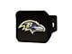 Hitch Cover with Baltimore Ravens Logo; Purple (Universal; Some Adaptation May Be Required)