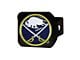 Hitch Cover with Buffalo Sabres Logo; Navy (Universal; Some Adaptation May Be Required)