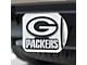 Hitch Cover with Green Bay Packers Logo; Chrome (Universal; Some Adaptation May Be Required)