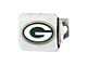 Hitch Cover with Green Bay Packers Logo; Green (Universal; Some Adaptation May Be Required)