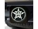 Hitch Cover with Houston Astros Logo; Black (Universal; Some Adaptation May Be Required)