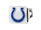 Hitch Cover with Indianapolis Colts Logo; Blue (Universal; Some Adaptation May Be Required)