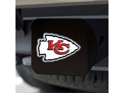 Hitch Cover with Kansas City Chiefs Logo; Red (Universal; Some Adaptation May Be Required)