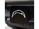 Hitch Cover with Los Angeles Chargers Logo; Black (Universal; Some Adaptation May Be Required)