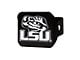 Hitch Cover with LSU Logo; Purple (Universal; Some Adaptation May Be Required)