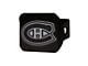 Hitch Cover with Montreal Canadiens Logo; Black (Universal; Some Adaptation May Be Required)