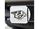 Hitch Cover with Nashville Predators Logo; Chrome (Universal; Some Adaptation May Be Required)