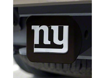 Hitch Cover with New York Giants Logo; Black (Universal; Some Adaptation May Be Required)