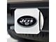 Hitch Cover with New York Jets Logo; Chrome (Universal; Some Adaptation May Be Required)