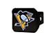 Hitch Cover with Pittsburgh Penguins Logo; Black (Universal; Some Adaptation May Be Required)