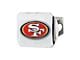 Hitch Cover with San Francisco 49ers Logo; Red (Universal; Some Adaptation May Be Required)