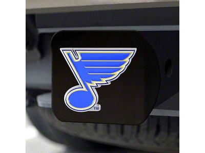 Hitch Cover with St. Louis Blues Logo; Royal (Universal; Some Adaptation May Be Required)