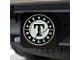 Hitch Cover with Texas Rangers Logo; Black (Universal; Some Adaptation May Be Required)