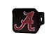 Hitch Cover with University of Alabama Logo; Red (Universal; Some Adaptation May Be Required)