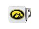 Hitch Cover with University of Iowa Logo; Chrome (Universal; Some Adaptation May Be Required)