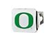 Hitch Cover with University of Oregon Logo; Chrome (Universal; Some Adaptation May Be Required)