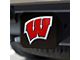 Hitch Cover with University of Wisconsin Logo; Red (Universal; Some Adaptation May Be Required)