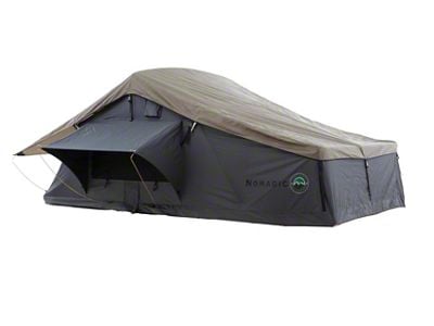 Overland Vehicle Systems Nomadic 2 Extended Roof Top Tent with Annex; Dark Gray (Universal; Some Adaptation May Be Required)