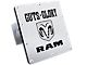 Guts, Glory, RAM Class III Hitch Cover; Brushed (Universal; Some Adaptation May Be Required)