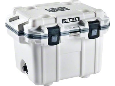 Elite Cooler; 30-Quart; White/Gray