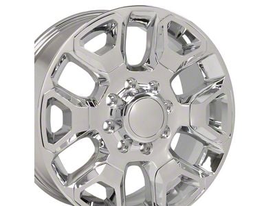 DG66 Chrome 8-Lug Wheel; 20x8; 54.65mm Offset (10-18 RAM 3500 SRW)