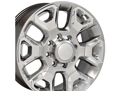 DG66 Hyper Silver 8-Lug Wheel; 20x8; 54.65mm Offset (10-18 RAM 3500 SRW)